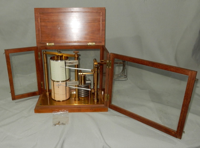 Termobarógrafo de Otto Bohne. Hacia 1890