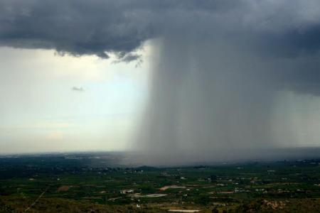 El índice n de la precipitación intensa