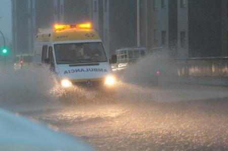 Lluvias e inundaciones en la ciudad de Santa Cruz de Tenerife
