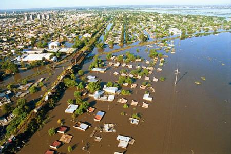 Inundación costera originada por la dinámica marina