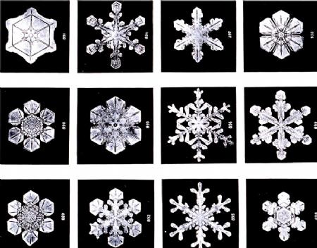 El copo de nieve de seis ángulos y la geometría pentagonal