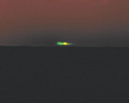 El destello verde
