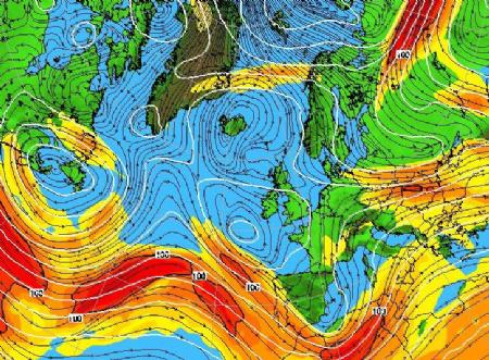 La corriente en chorro mediterránea