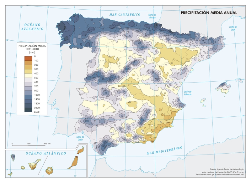 La precipitación en la España peninsular (EP)