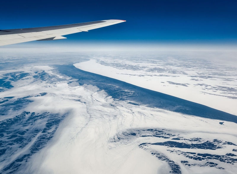 Rutas aéreas en el Ártico