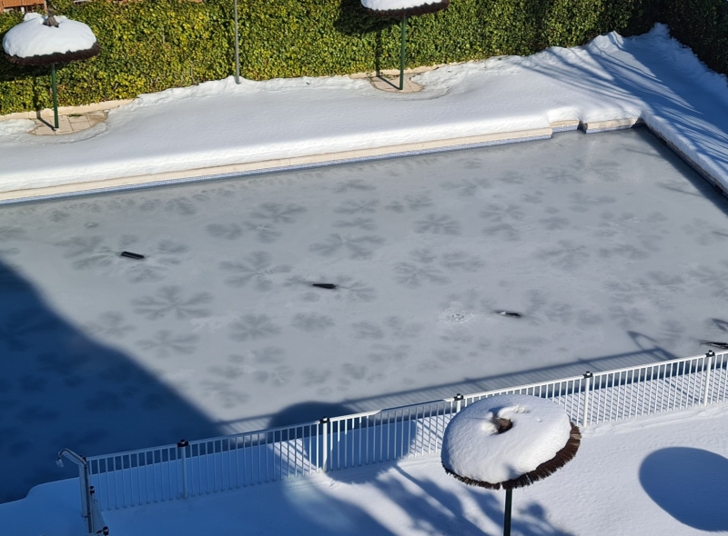 Explicación de algunas formas geométricas naturales por la Física-Matemática: tréboles en aguas heladas