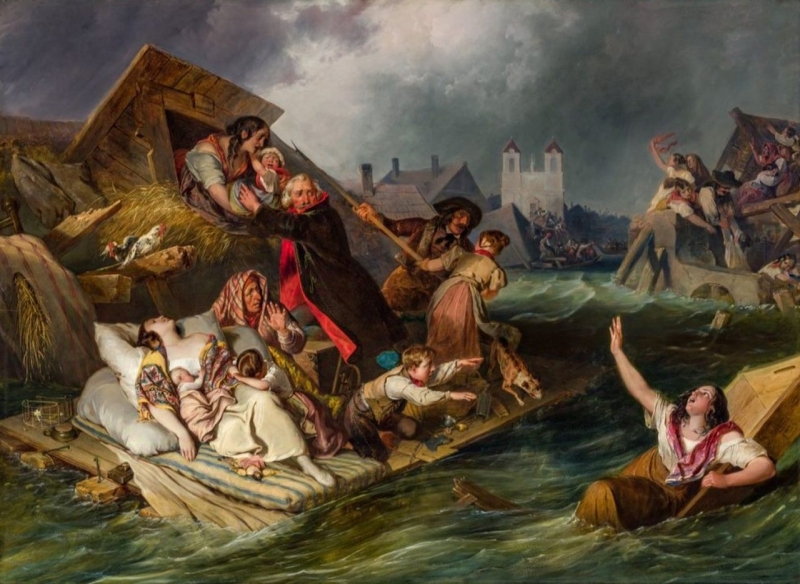Las inundaciones en la pintura