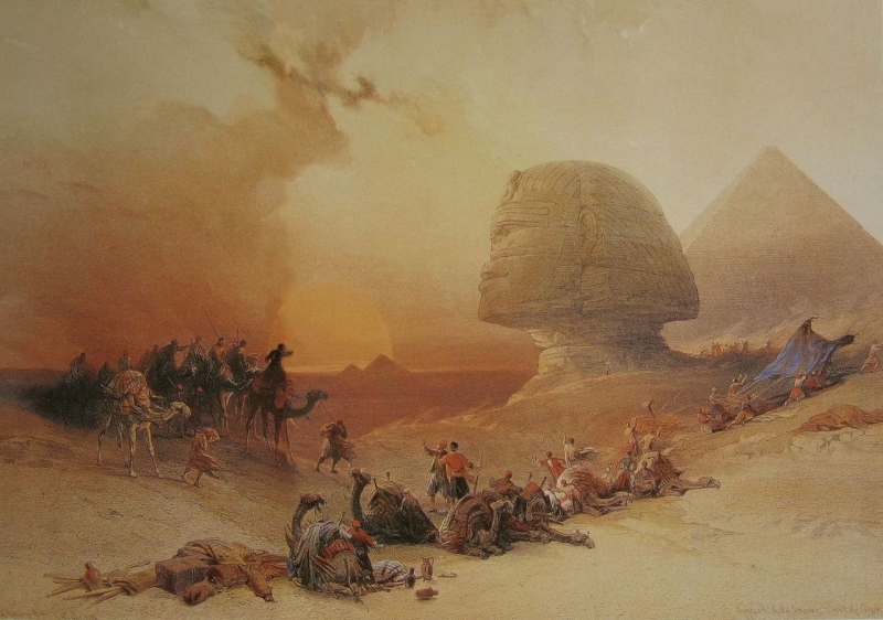 Vientos polvorientos que escapan del Sáhara